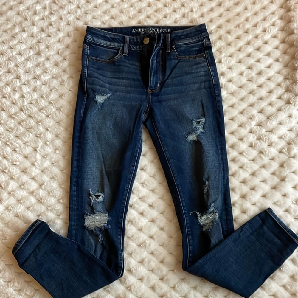 American eagle 360 super stretch hi-rise jegging size 6